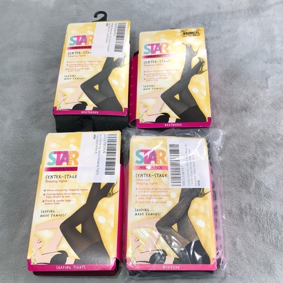 4 Pairs of AssortedStar Power By Spanx Shaping TightsSize Small /A